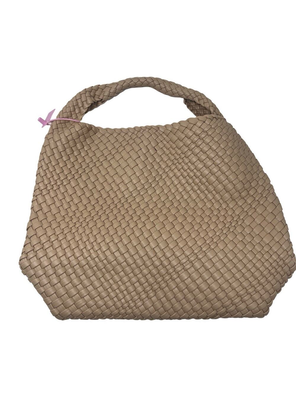 JINMANXUE Faux Leather Slouchy Woven Hobo Shoulder Bag Purse NWT
